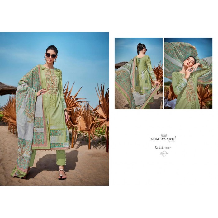 Mumtaz Arts Samah Pure Lawn Dress Materials